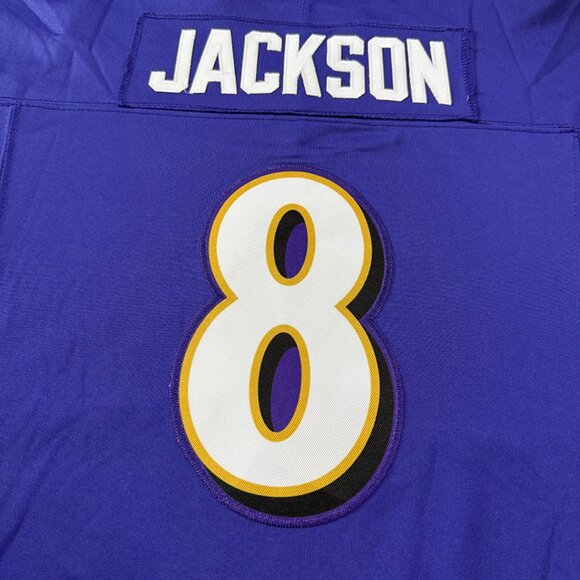 Nfl Purple Jersey #8 Jackson Ravens - Picture 4 of 8